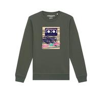 Watapparel Sweat-shirt ' Good Old Mess ' olive / mélange de couleurs, Taille M
