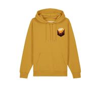 Watapparel Sweat-shirt 'Hiking in the mountains' ocre / mélange de couleurs, Taille XL