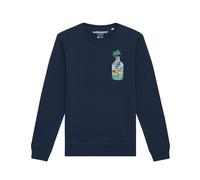 Watapparel Sweat-shirt ' Holiday in a bottle ' bleu marine / mélange de couleurs, Taille XS
