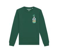Watapparel Sweat-shirt 'Holiday in a bottle' vert / vert foncé / mélange de couleurs, Taille S