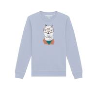 Watapparel Sweat-shirt 'Lama' bleu / bleu clair / orange / blanc, Taille XL