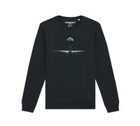 Watapparel Sweat-shirt ' Lost in space ' gris / noir / blanc, Taille M