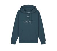 Watapparel Sweat-shirt ' Lost in space ' pétrole / blanc, Taille XXL