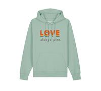 Watapparel Sweat-shirt ' Love always wins ' menthe / mélange de couleurs, Taille XL