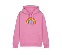 Watapparel Sweat-shirt ' Love is Love ' mélange de couleurs / rose, Taille XL