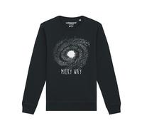 Watapparel Sweat-shirt ' Milky way ' noir / blanc chiné, Taille XL