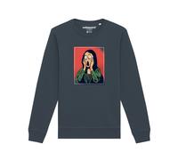 Watapparel Sweat-shirt ' Mona Lisa Scream ' anthracite / mélange de couleurs, Taille M
