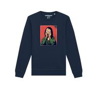 Watapparel Sweat-shirt ' Mona Lisa Scream ' bleu marine / mélange de couleurs, Taille S
