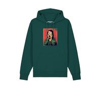 Watapparel Sweat-shirt 'Mona Lisa Scream' vert foncé / mélange de couleurs, Taille XS