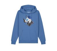 Watapparel Sweat-shirt 'Nashorn' bleu / noir / blanc, Taille XS