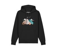 Watapparel Sweat-shirt 'Night & Clouds' mélange de couleurs / noir, Taille XXXL