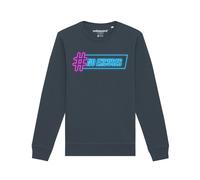 Watapparel Sweat-shirt 'No Excuses' bleu / anthracite / violet, Taille L