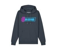 Watapparel Sweat-shirt ' No Excuses ' bleu néon / anthracite / violet néon, Taille M