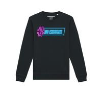 Watapparel Sweat-shirt ' No Excuses ' bleu néon / rose néon / noir, Taille XL