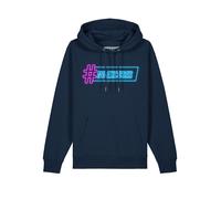 Watapparel Sweat-shirt ' No Excuses ' bleu / violet néon, Taille XL