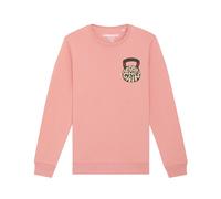 Watapparel Sweat-shirt ' No Pain, no Gain 01 ' mélange de couleurs / rose, Taille S