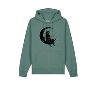 Watapparel Sweat-shirt ' Pizza for life ' vert / mélange de couleurs, Taille XL