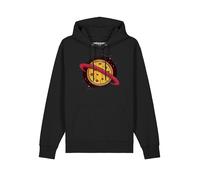 Watapparel Sweat-shirt 'Pizza Planet' mélange de couleurs / noir, Taille L