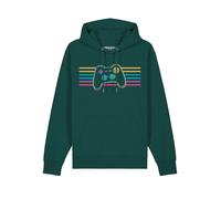 Watapparel Sweat-shirt ' Retro Joystick ' pétrole / mélange de couleurs, Taille XL