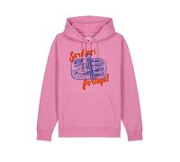 Watapparel Sweat-shirt 'Sardines Portugal' bleu foncé / homard / rose, Taille L