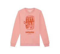 Watapparel Sweat-shirt 'Sardines Portugal' orange / rose, Taille S