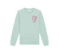 Watapparel Sweat-shirt 'Self Love' bleu clair / rouge / noir, Taille XXL