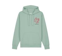 Watapparel Sweat-shirt 'Self Love' menthe / homard / noir, Taille XL
