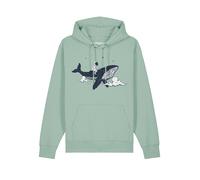 Watapparel Sweat-shirt 'Spacewhale' menthe / mélange de couleurs, Taille XL