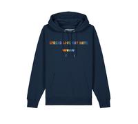 Watapparel Sweat-shirt 'Spread Love not Hate' bleu marine / mélange de couleurs, Taille S