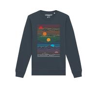 Watapparel Sweat-shirt ' Sun And Moon ' anthracite / mélange de couleurs, Taille M