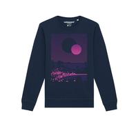 Watapparel Sweat-shirt ' Sun and Moon Skyline ' bleu marine / violet, Taille L
