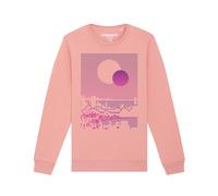 Watapparel Sweat-shirt ' Sun and Moon Skyline ' violet / bleu violet / rose, Taille M