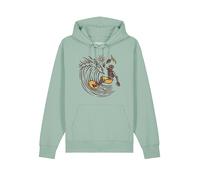 Watapparel Sweat-shirt 'Surfing for life' menthe / mélange de couleurs, Taille L
