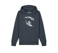 Watapparel Sweat-shirt ' Surfing Spaceman ' anthracite / blanc, Taille M