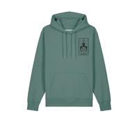 Watapparel Sweat-shirt ' Tarot Strength ' vert / noir, Taille XXXL