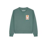 Watapparel Sweat-shirt 'Tarot The Reader ' vert / mélange de couleurs, Taille M