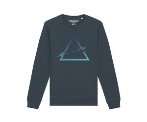 Watapparel Sweat-shirt ' Triangle ' bleu chiné / anthracite, Taille L