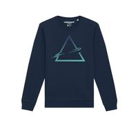 Watapparel Sweat-shirt ' Triangle ' bleu marine / turquoise, Taille M