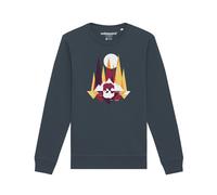 Watapparel Sweat-shirt 'Von Bären und Bergen' safran / anthracite / aubergine / violet rouge / blanc, Taille XL