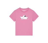 Watapparel T-shirt 'Astronaut in paper boat' rose / rose, Taille L