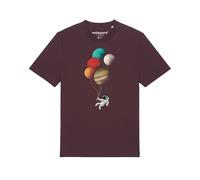 Watapparel T-Shirt ' Balloon Spaceman ' mélange de couleurs / rouge foncé, Taille XXL