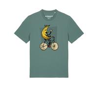 Watapparel T-Shirt 'Banana Rider' beige / jaune / vert / noir, Taille XXL
