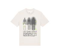 Watapparel T-Shirt 'Be The Best' jaune foncé / citron vert / blanc, Taille L
