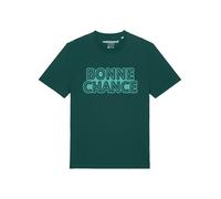 Watapparel T-Shirt 'Bonne Chance' jade / vert foncé, Taille XL