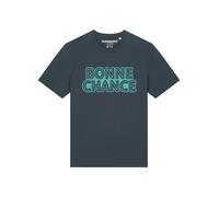 Watapparel T-Shirt 'Bonne Chance' turquoise / anthracite, Taille L