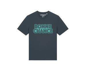 Watapparel T-Shirt 'Bonne Chance' turquoise / anthracite, Taille XS