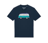 Watapparel T-Shirt ' California Dream ' bleu foncé / mélange de couleurs, Taille XL