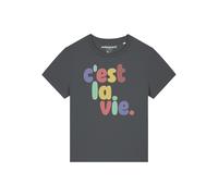 Watapparel T-shirt ' c'est la vie ' anthracite / mélange de couleurs, Taille XL