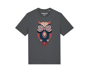Watapparel T-Shirt ' Colorful Owl ' anthracite / mélange de couleurs, Taille S