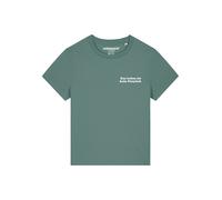 Watapparel T-shirt 'Das Leben Ist Kein Ponyhof' jade / blanc, Taille M